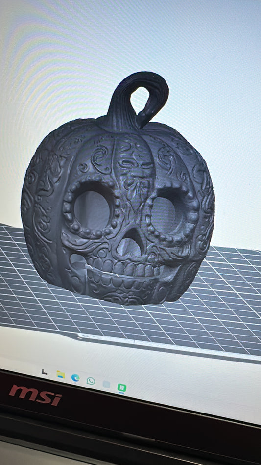 Day of Dead Pumpkin Hide