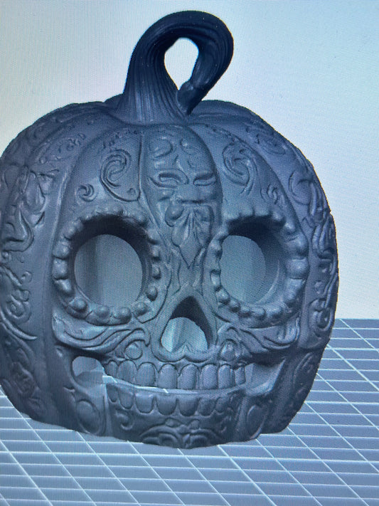 Day of Dead Pumpkin Hide