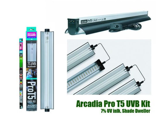 Arcadia Pro T5 UVB Kit 7% UVA Shade Dweller 8 W
