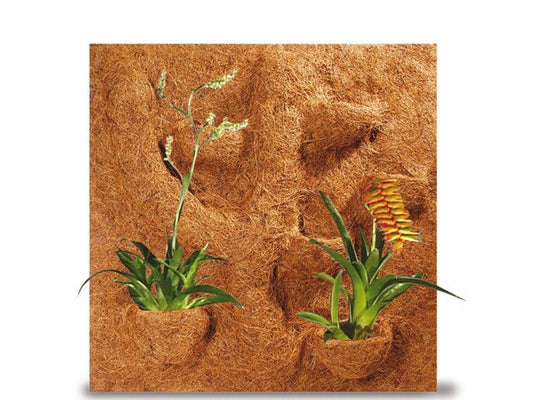 Kokos Modul 50x50 cm Rückwand mit Taschen HOBBY