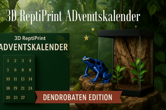 🐸 3D ReptiPrint Adventskalender 2025 – Dendrobaten Edition