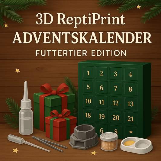 🦗 3D ReptiPrint Adventskalender 2025 – Futtertier Edition