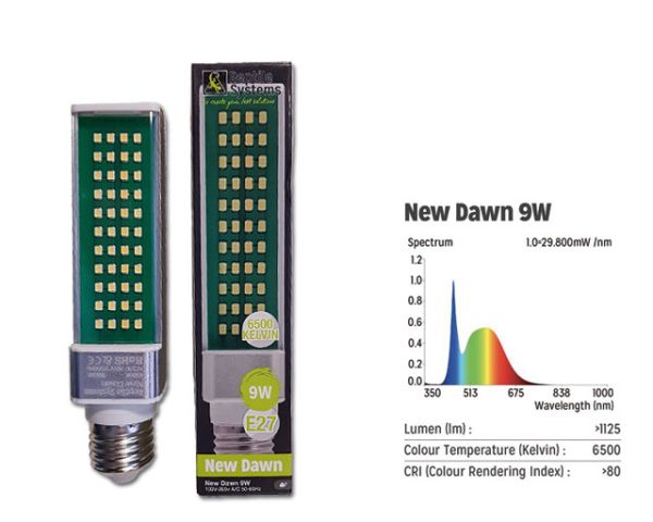 NEW DAWN 6500K 9W/E27